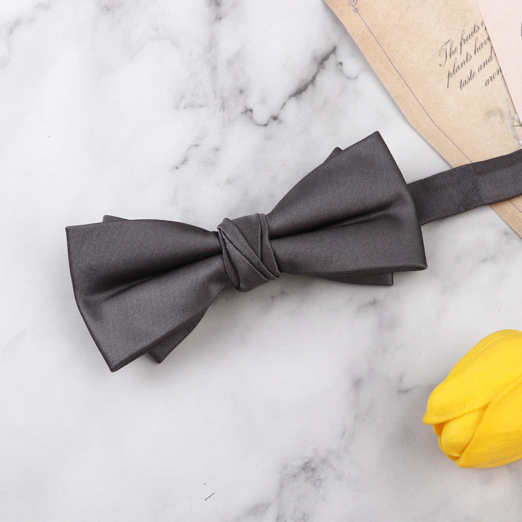 Wholesale fashion bow ties black white men's adjustable solid bowties wedding bow tie high quality men women colorful bow tie