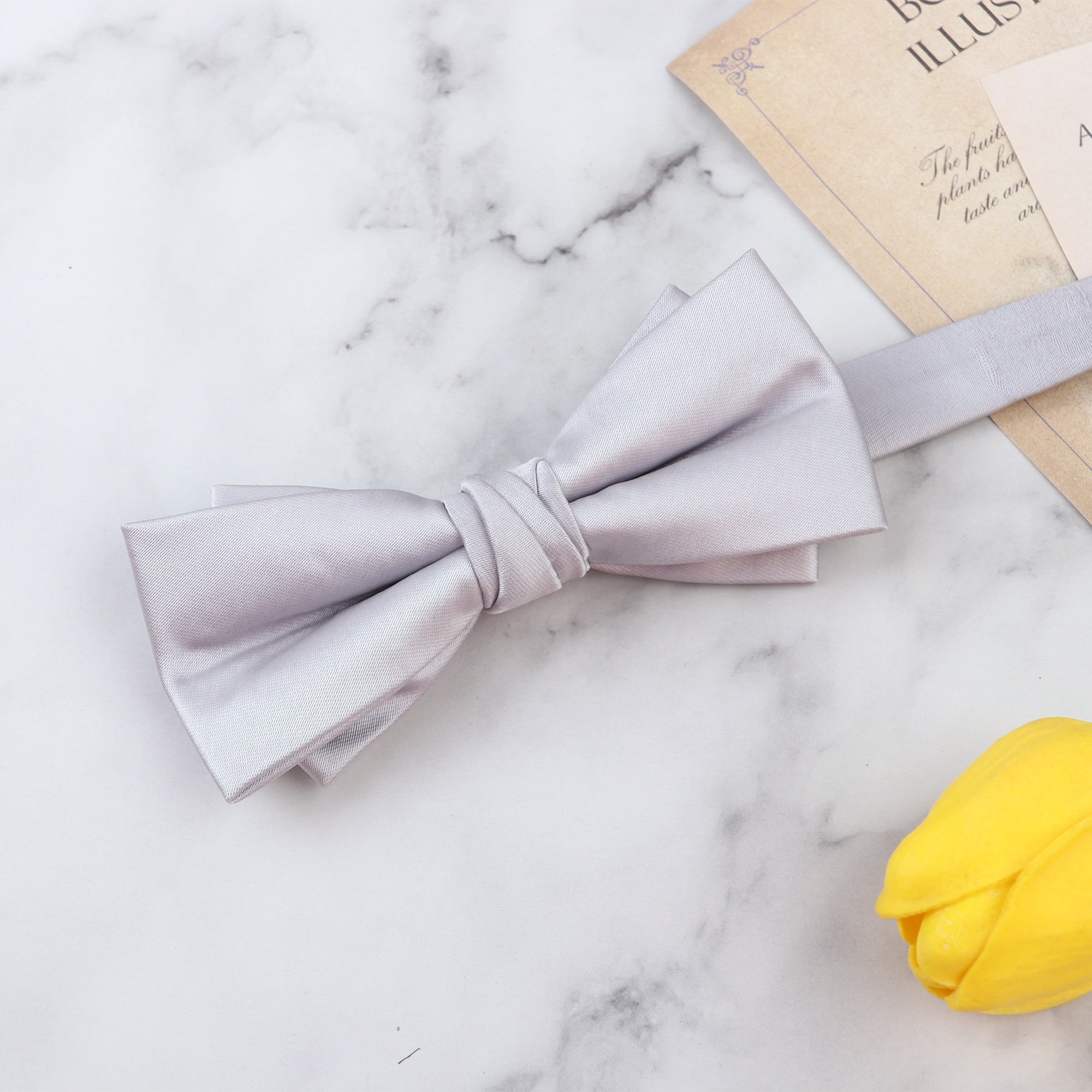 Wholesale fashion bow ties black white men's adjustable solid bowties wedding bow tie high quality men women colorful bow tie