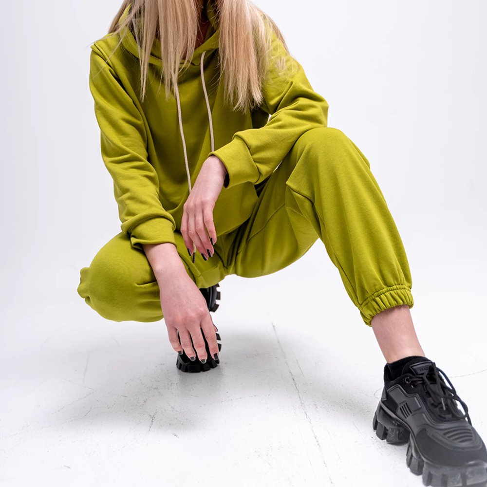 Wholesale Custom Logo Cotton Training Wear Sweatsuit 2 Piece Set Track Suit Tracksuits Women Sweat Jogging Suits For Girls