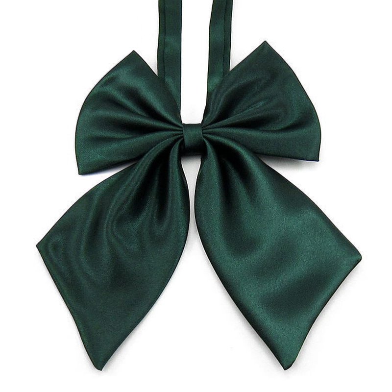 High quality polyester silk bowties collar flower cable tie Pure color bow tie for women