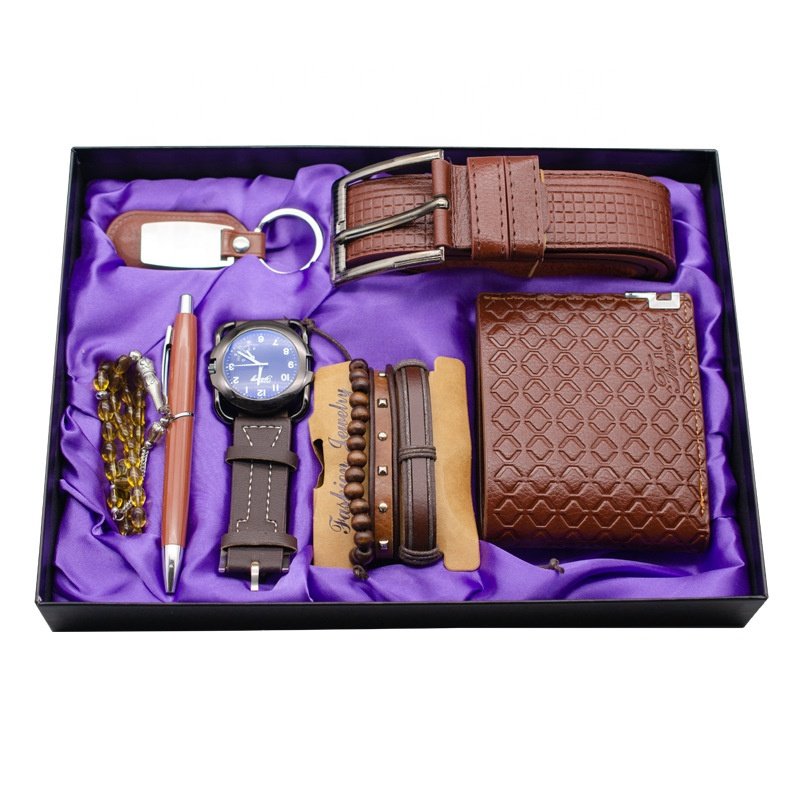 Factory direct sales purse watch belt Perfume pen Luxury birthday and holiday gifts Men's gift set Business promotional gift