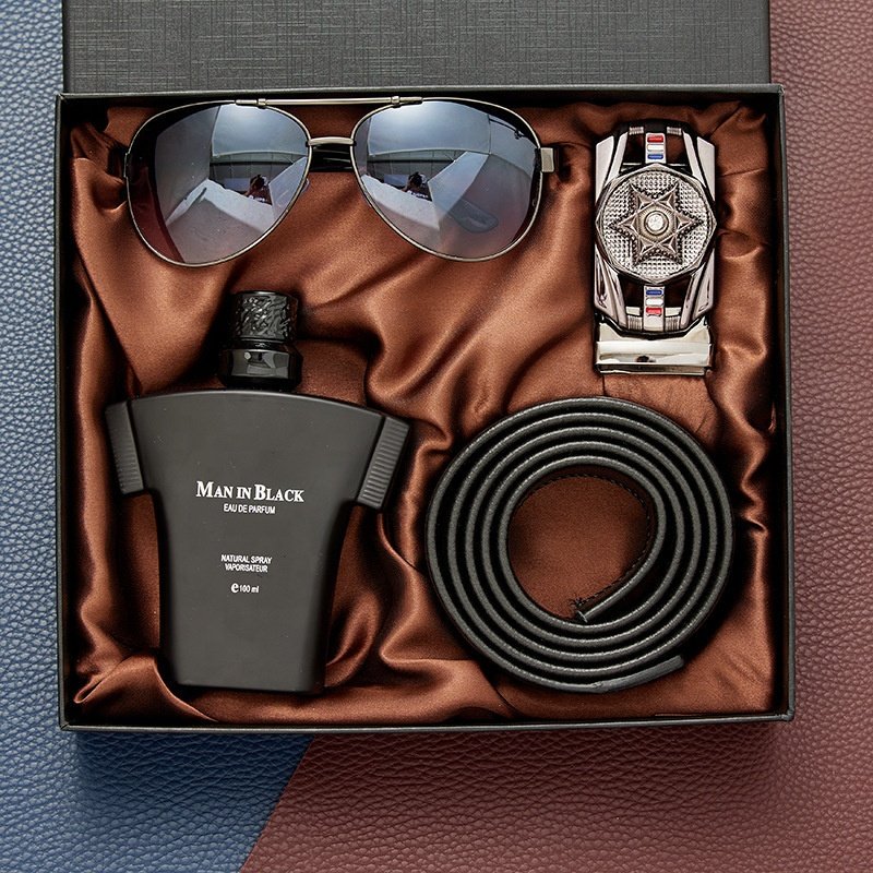 Factory direct sales purse watch belt Perfume pen Luxury birthday and holiday gifts Men's gift set Business promotional gift