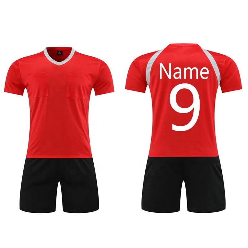 Sublimated Team Soccer Jerseys Latest Design Breathable Mesh Fabric Men France Soccer Uniform OEM Football Shirts and Shorts
