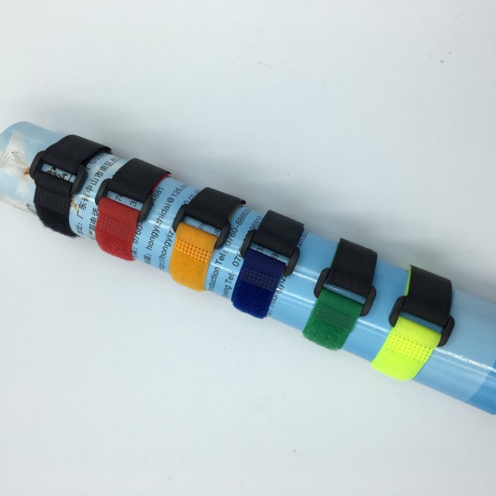 Adjustable Cable Ties Multipurpose Hook and Loop Belt Buckle Strap Colored Reusable Hook And Loop Fastener Strap with Buckle