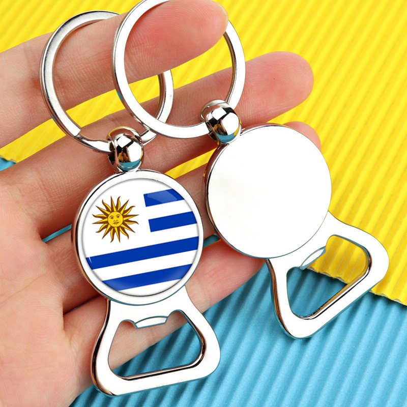80 Models Uruguay Country Flag Map Tie Clip Lapel Pin Ring Brooch Cuff Link Necklace Bracelet Earrings Key Chain Jewelry Set