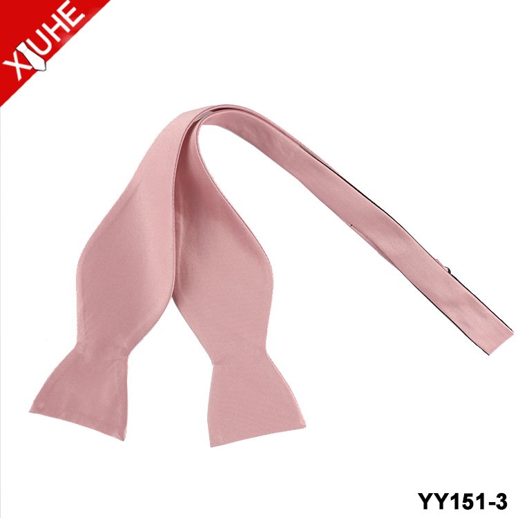 Kid Satin Bowtie Custom Size Green Pink Bowties Custom Polyester Solid Self tie bow tie