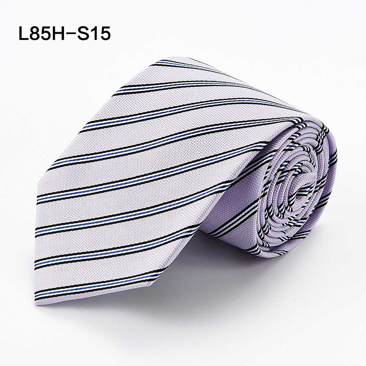 Custom Jacquard 100% Pure Silk Ties Wholesale Men's Neck Tie Logo Stripe Ties with Style Normal Official Accessories