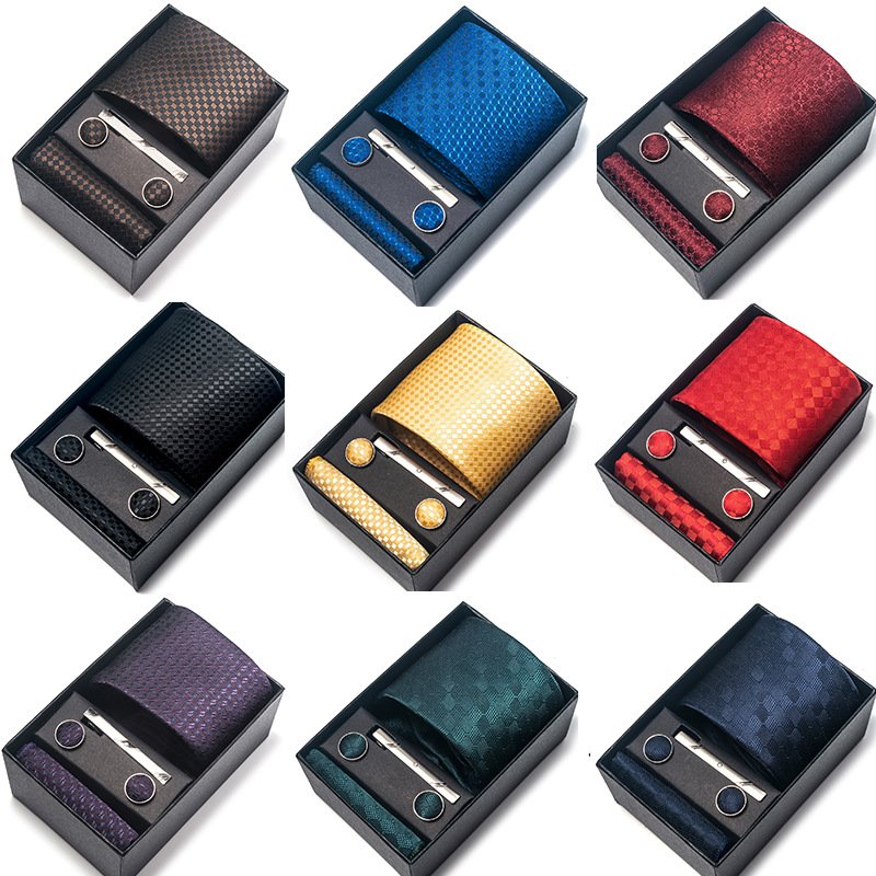 AIQI High quality men neck ties Gift box men's tie business formal wear silk ties for men