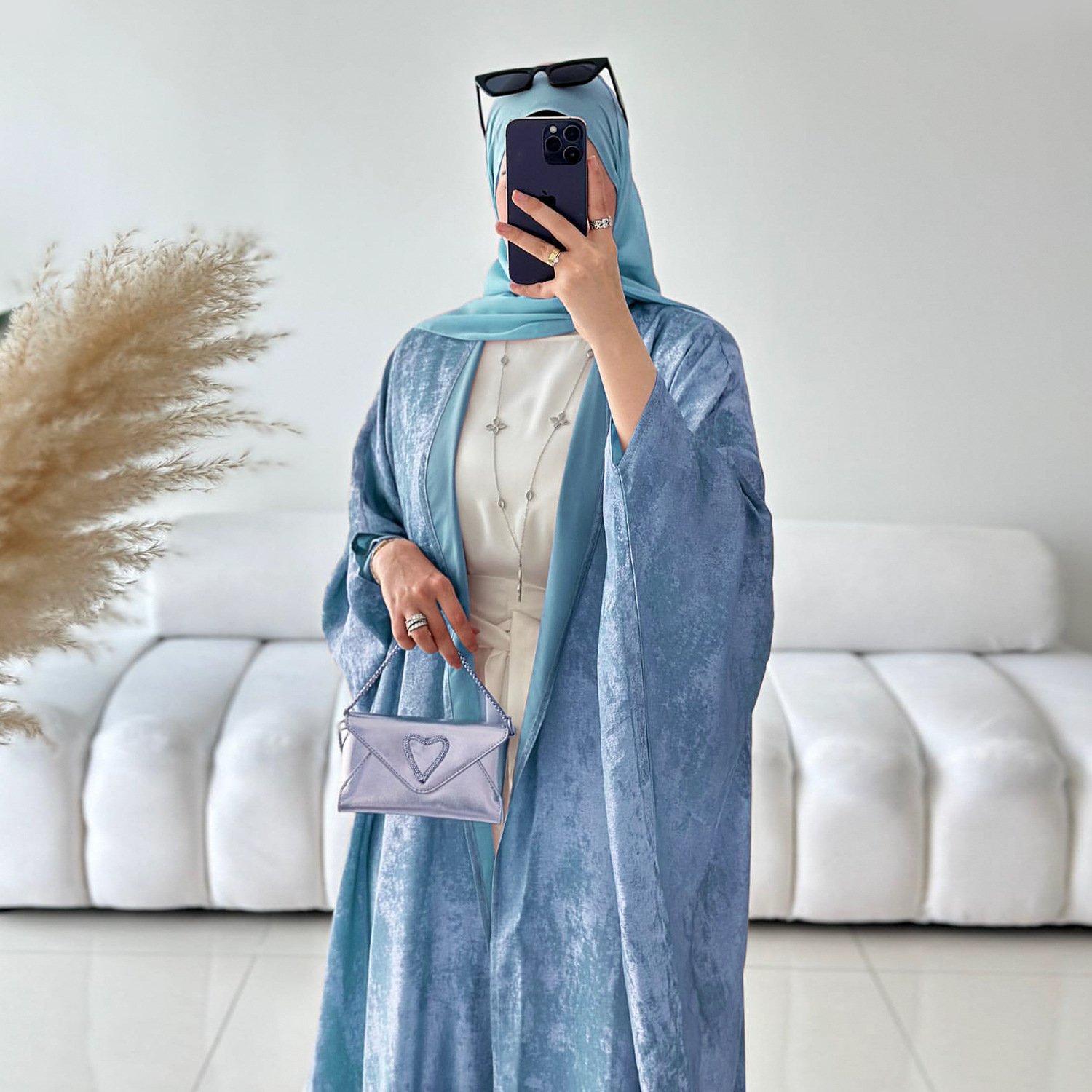 Hot Selling Abaya Women Muslim Dress Fashion Abaya Dubai Modest Shimmer Islamic Clothing Turkey Dubai Abaya