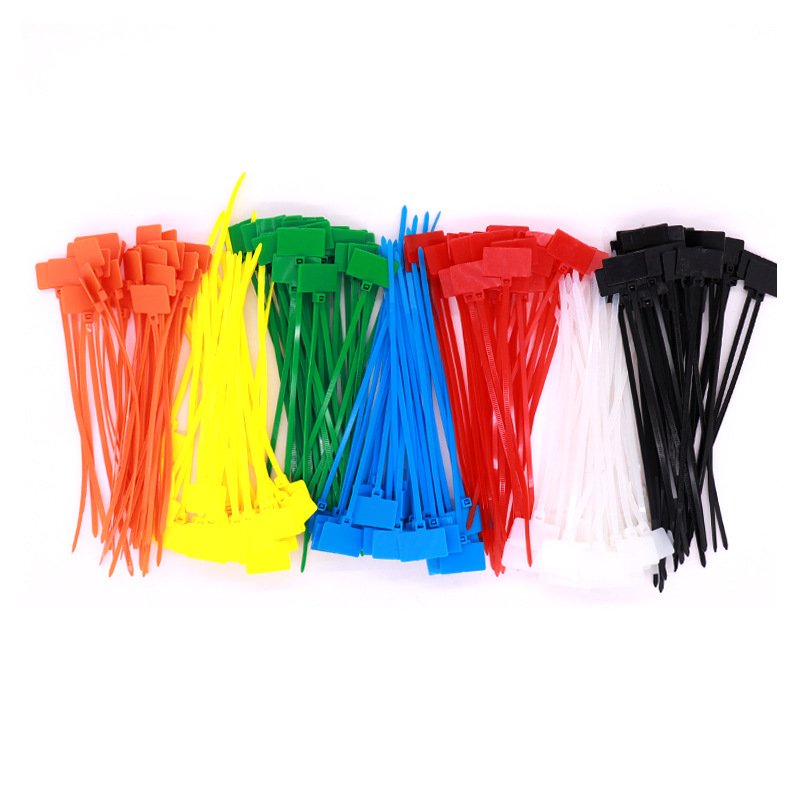 Colorful Nylon Cable Ties Self-Locking Waterproof Plastic 3*100mm Bundle Tag Label for Effective Marking