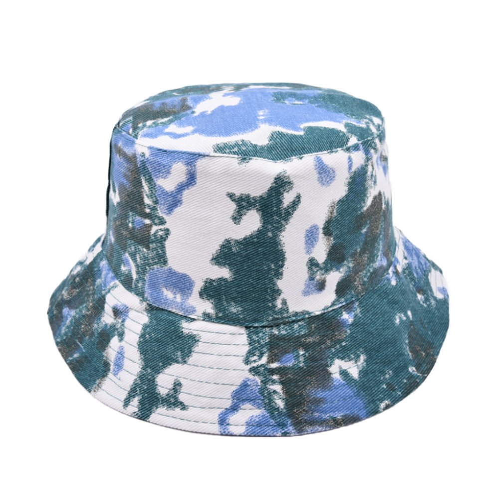 High Quality Colorful Tie Dyed Personality Sun Cap Fisherman Hats Reversible Bucket Hat