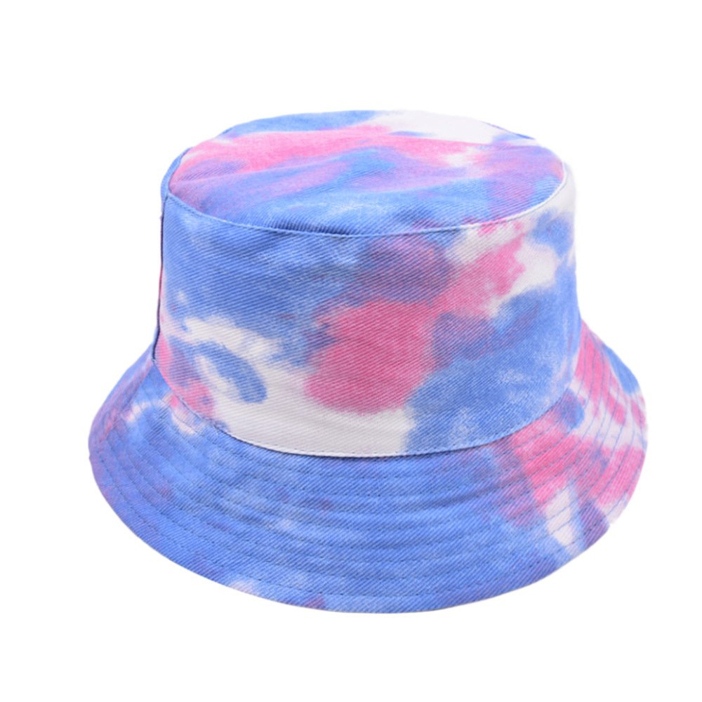 High Quality Colorful Tie Dyed Personality Sun Cap Fisherman Hats Reversible Bucket Hat