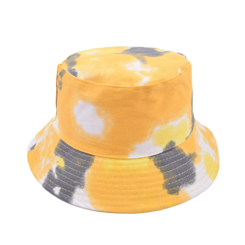 High Quality Colorful Tie Dyed Personality Sun Cap Fisherman Hats Reversible Bucket Hat