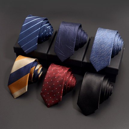 Men Necktie Set Gift Box Fashion Jacquard silk tie and Hanky Set Necktie silk ties