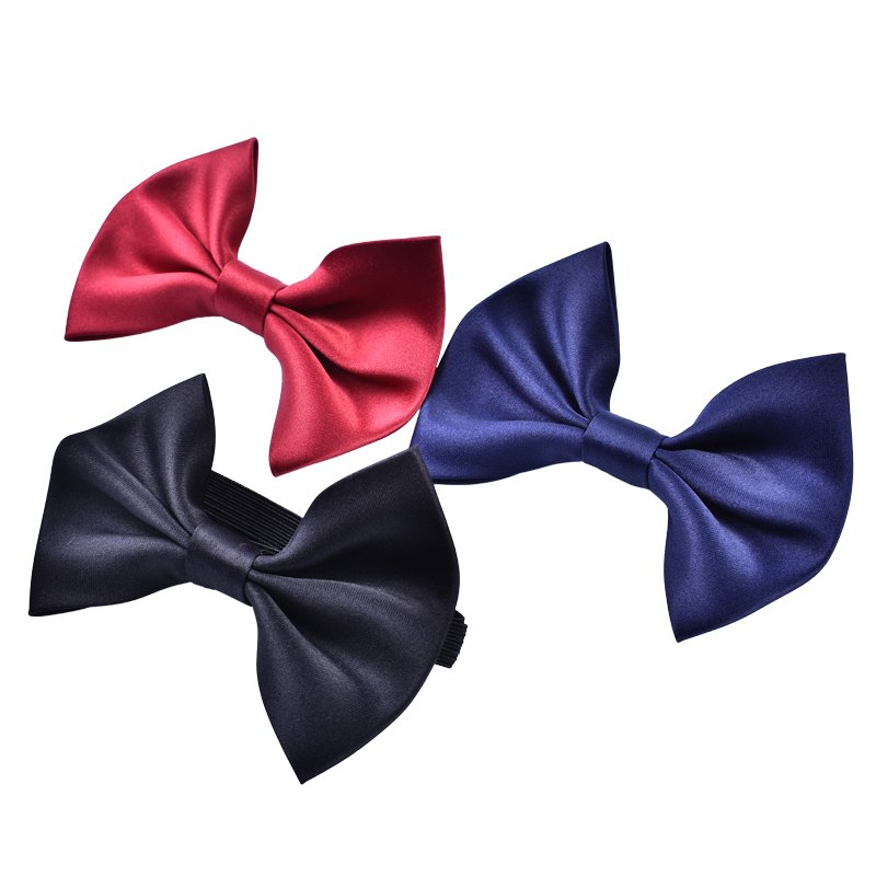 Wholesale Boy's Printed Polyester Bow Tie Plain Design with Low Price
