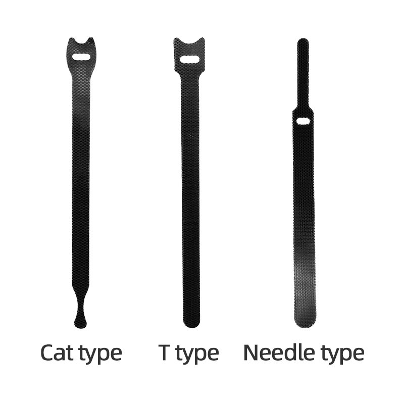 Hook And Loop Cable Ties Black Premium Industrial Grade And Reusable Fastening Cord Straps For Home, Office And Outdoors