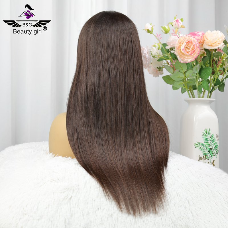 Flat Top Full Hand Tied Wigs For Bald Women More Breathable With Realistic Scalp 100% Human Hair Full Silk Wigs