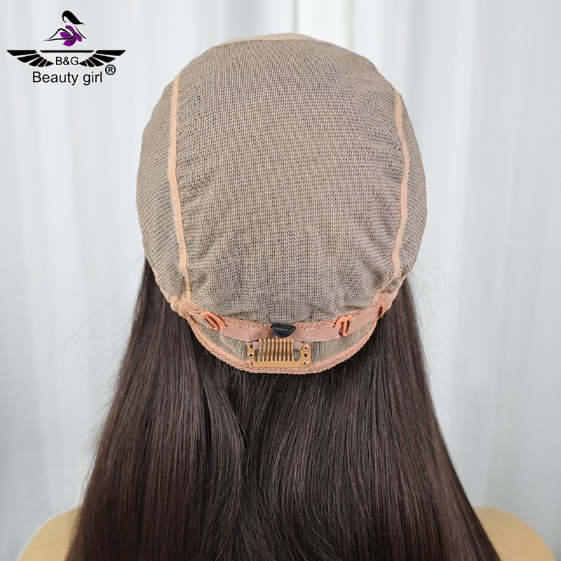 Flat Top Full Hand Tied Wigs For Bald Women More Breathable With Realistic Scalp 100% Human Hair Full Silk Wigs
