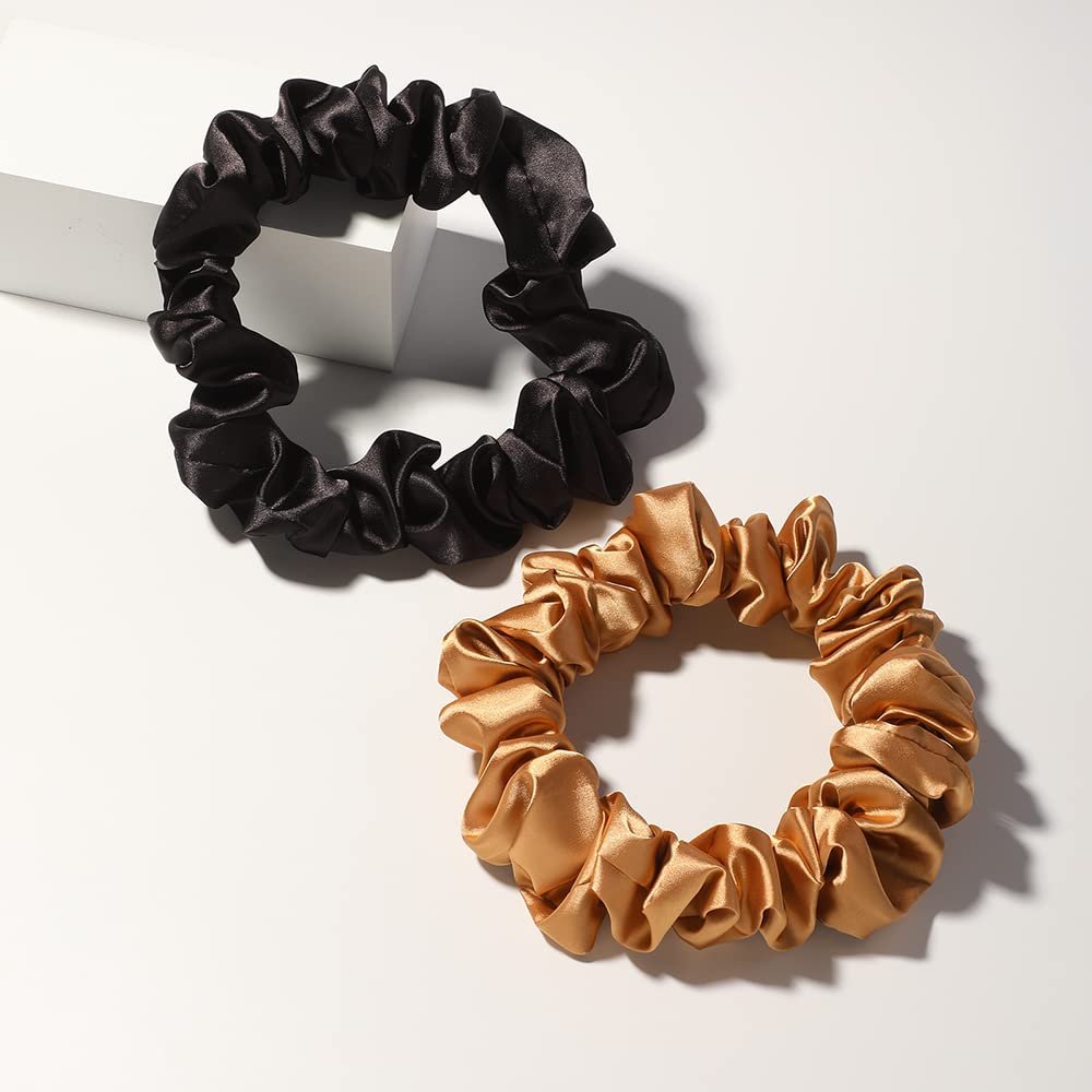 Fashion Oversized 100% Mulberry Silk Hair Scrunchies Large Hair Scrunchies For Women Hair