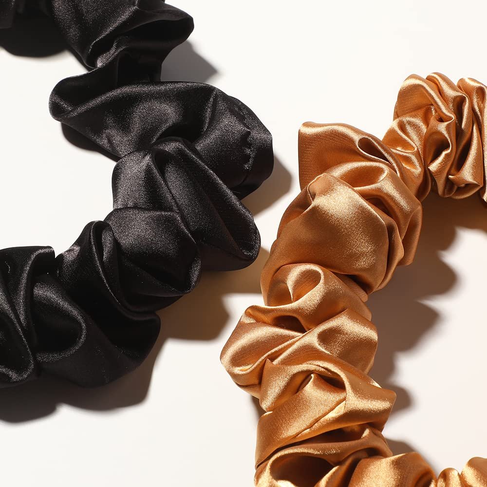 Fashion Oversized 100% Mulberry Silk Hair Scrunchies Large Hair Scrunchies For Women Hair