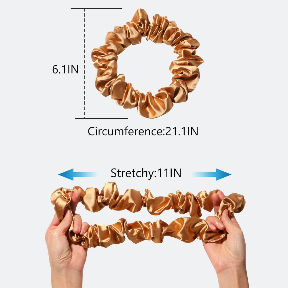 Fashion Oversized 100% Mulberry Silk Hair Scrunchies Large Hair Scrunchies For Women Hair