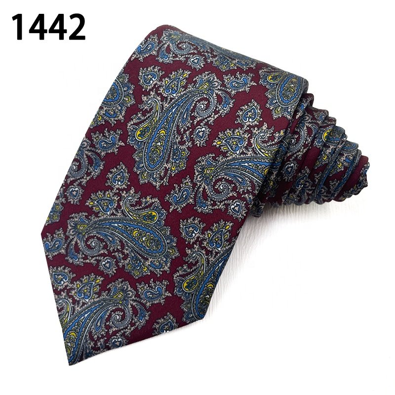 Hot selling cheap cravatte necktie designg sample corbatas hombres modelo 2022 paisley men ties