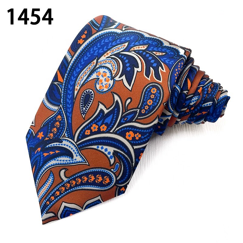 Hot selling cheap cravatte necktie designg sample corbatas hombres modelo 2022 paisley men ties