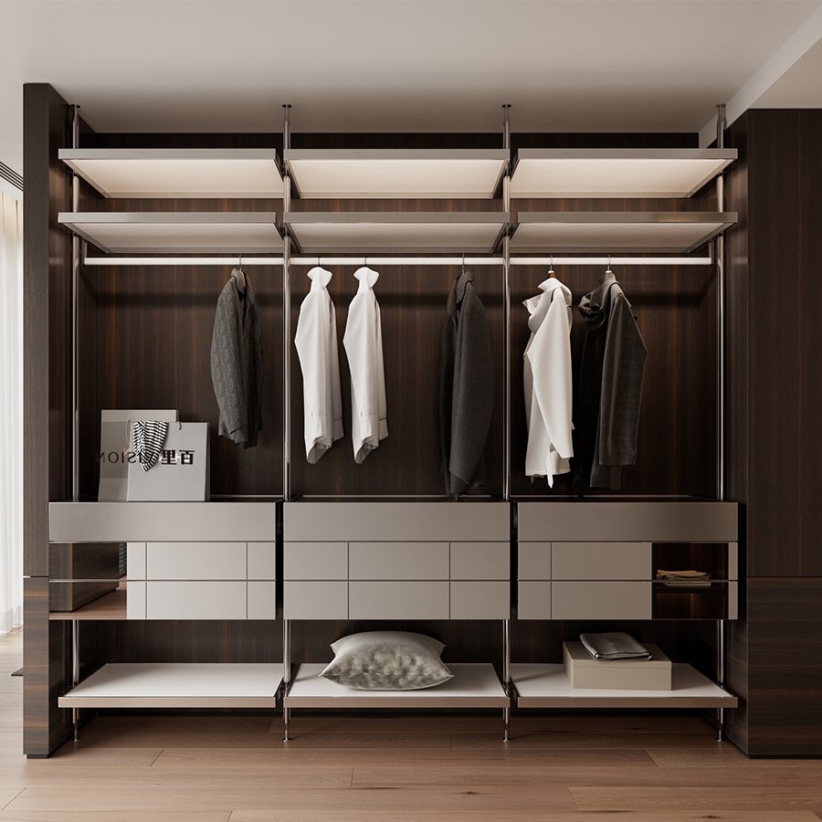 Factory Direct Deal Drawer Wall Cabinet Wardrobe Dresser For Bedroom Hangers New Design EU Frameless Style Living Room Furniture