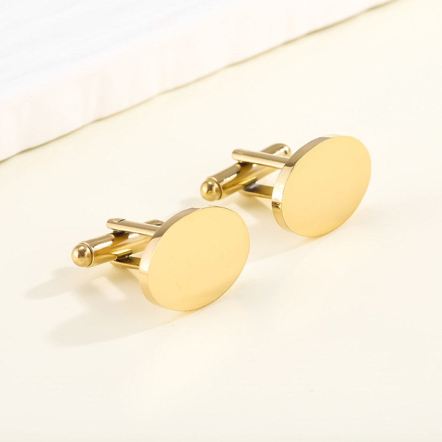 Men's Titanium Steel Mirror Polished Square Cufflinks New Shirt Sleeve Nails Wedding Engagement Party Decorations