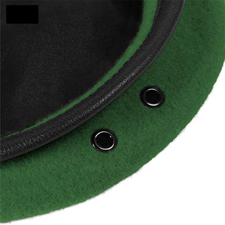 Logo Customized Retail Hot Men Women Unisex Hat Caps Black Death Squads CS Daily Training Camping Hat Breathable Pure Wool Beret