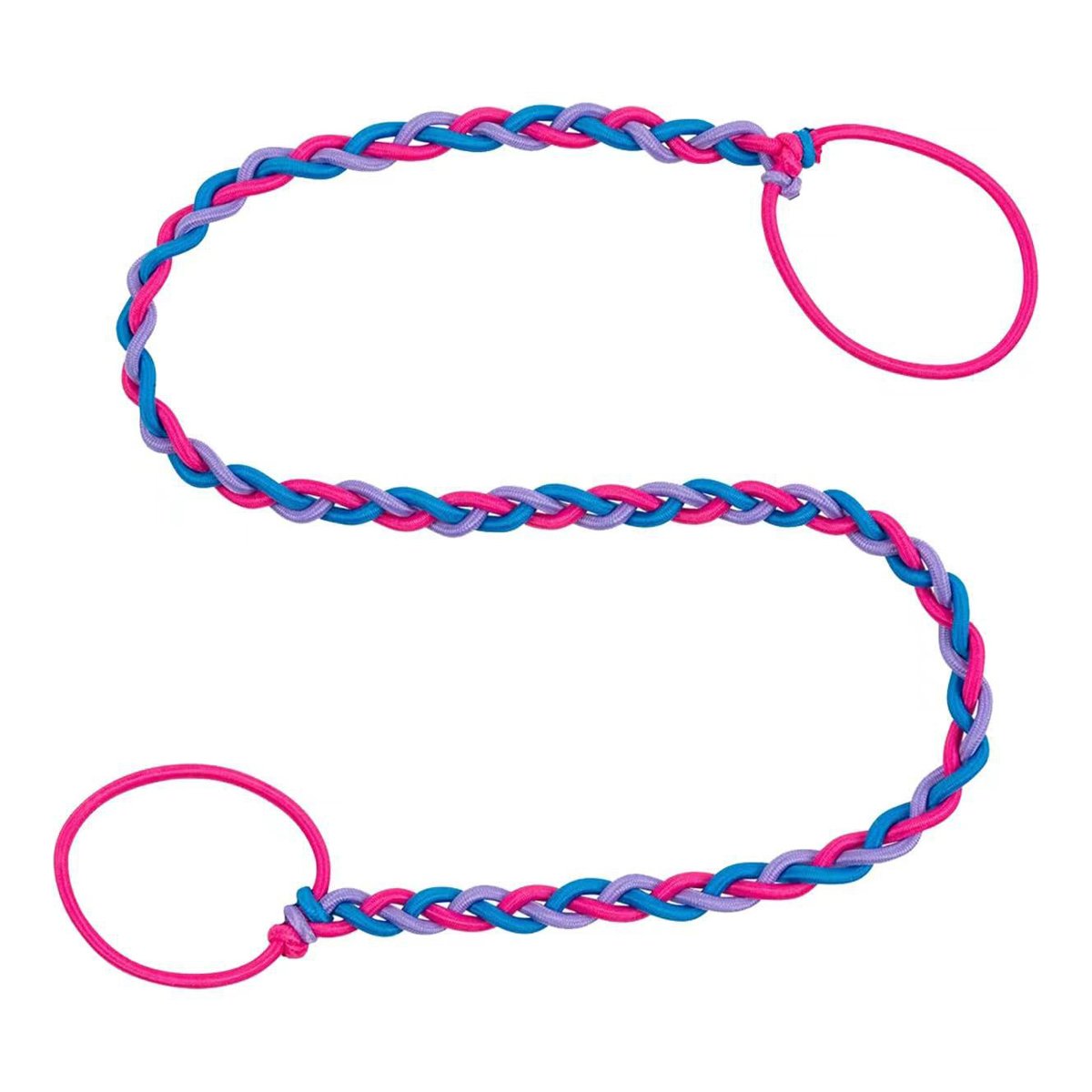 Surf diving sports long wrap ponytail holders no damage colorful elastic hair bands spiral braided hair ties