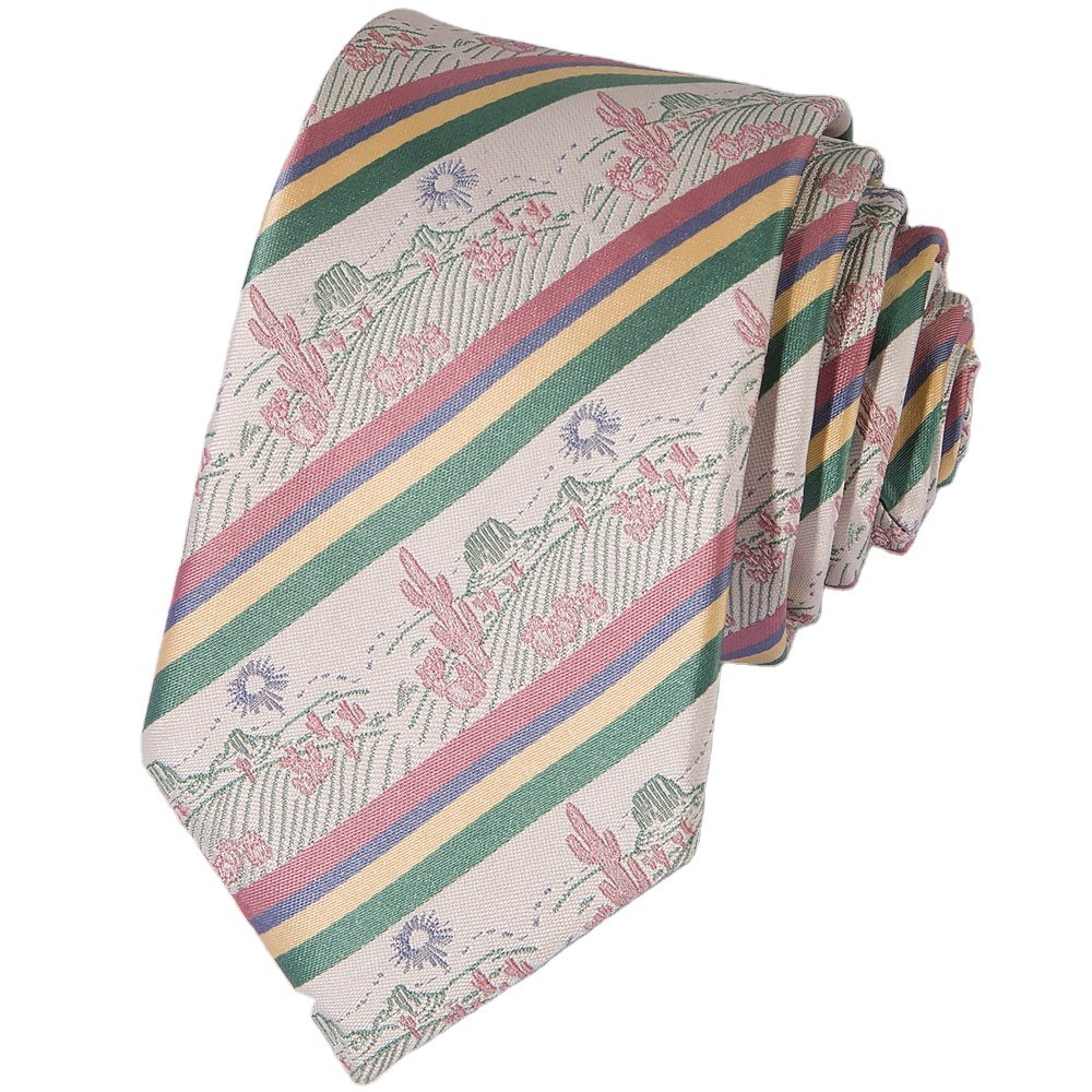 YiLi JK Style Jacquard Woven Microfiber 1200 Stitches Men Tie