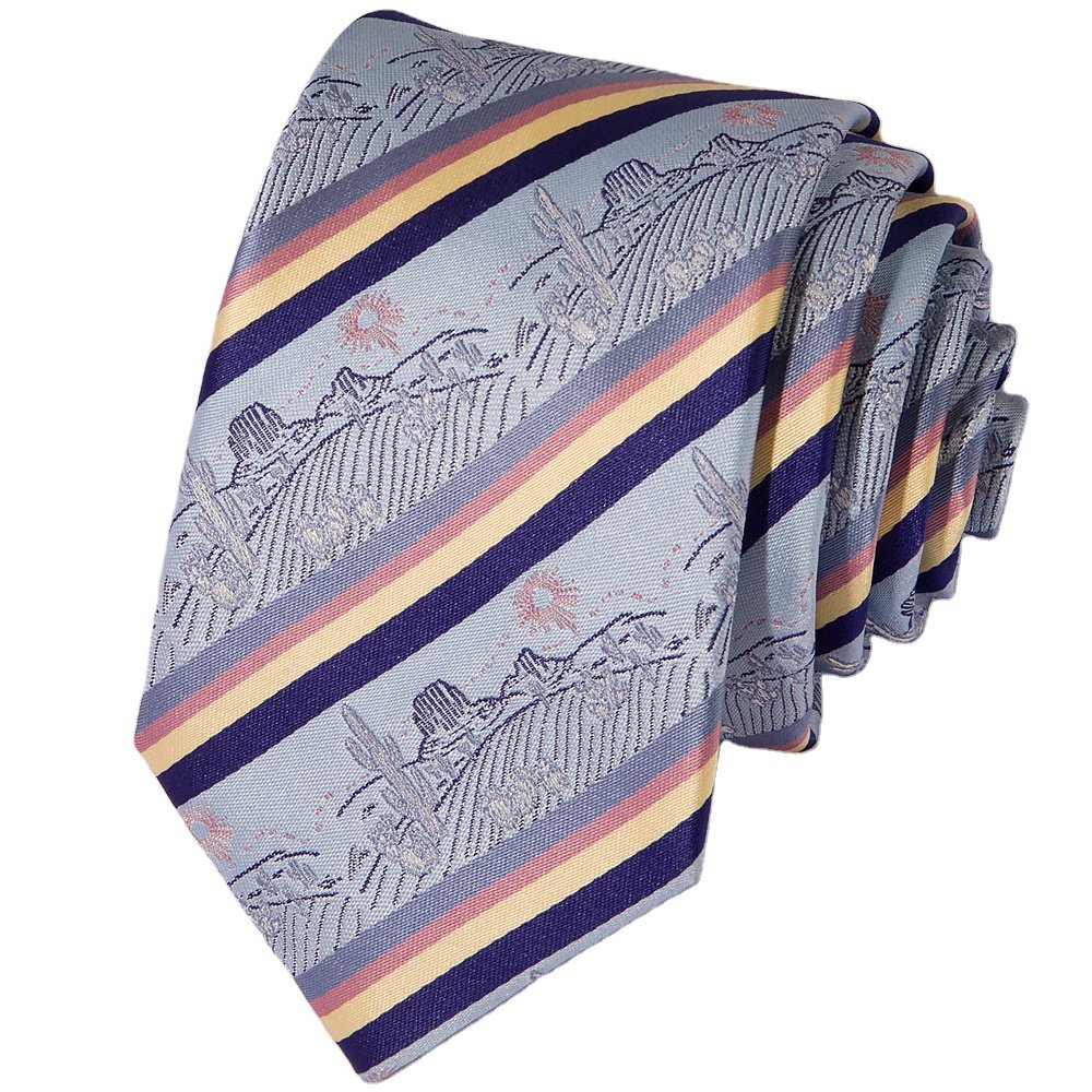 YiLi JK Style Jacquard Woven Microfiber 1200 Stitches Men Tie