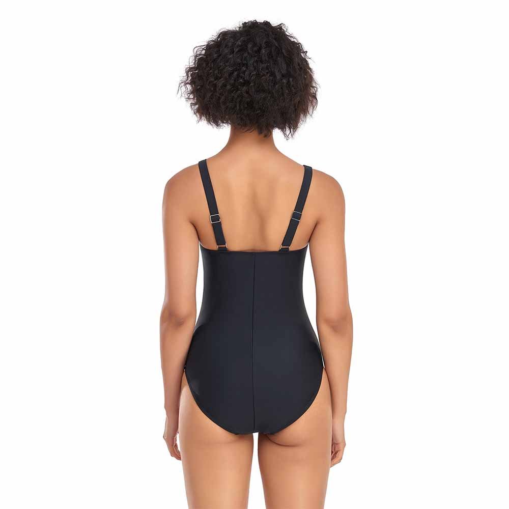 Women's Athletic One Piece Swimsuits Racing Training Sports Bathing Suit Color Block Swimwear Black Custom Logo Red Swimsuit