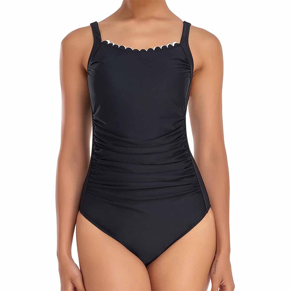 Women's Athletic One Piece Swimsuits Racing Training Sports Bathing Suit Color Block Swimwear Black Custom Logo Red Swimsuit