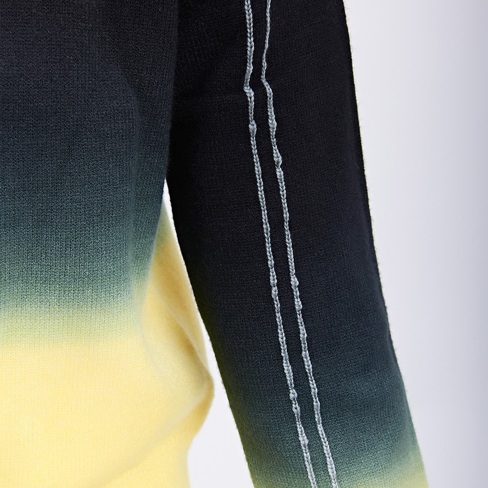 Popular New design Custom Women's Sweaters Crew Neck Casual Loose Knitted Long Sleeve Sweater Print Knit Sweater Tie Dye Tops