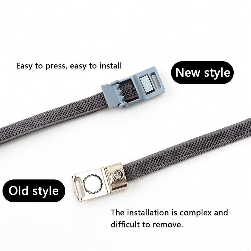 Free sample Outdoor Leisure Sneakers Magnetic Shoelaces Elastic Flat Colorful Lazy Shoe laces No Tie Flat Magnetic shoelace
