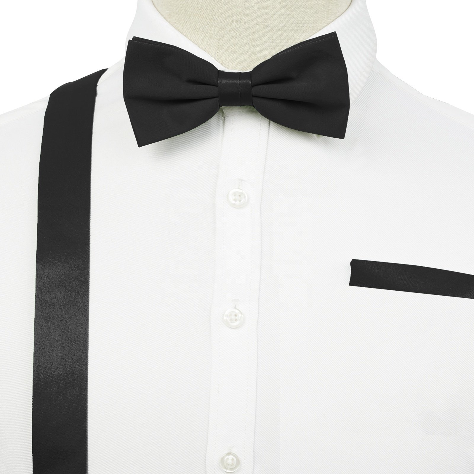 Custom Bowties Solid Color Pattern Bow Tie Adjustable Custom Polyester Bowties