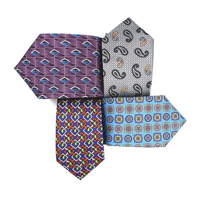 wholesale high quality beautiful print tie silk neck tie