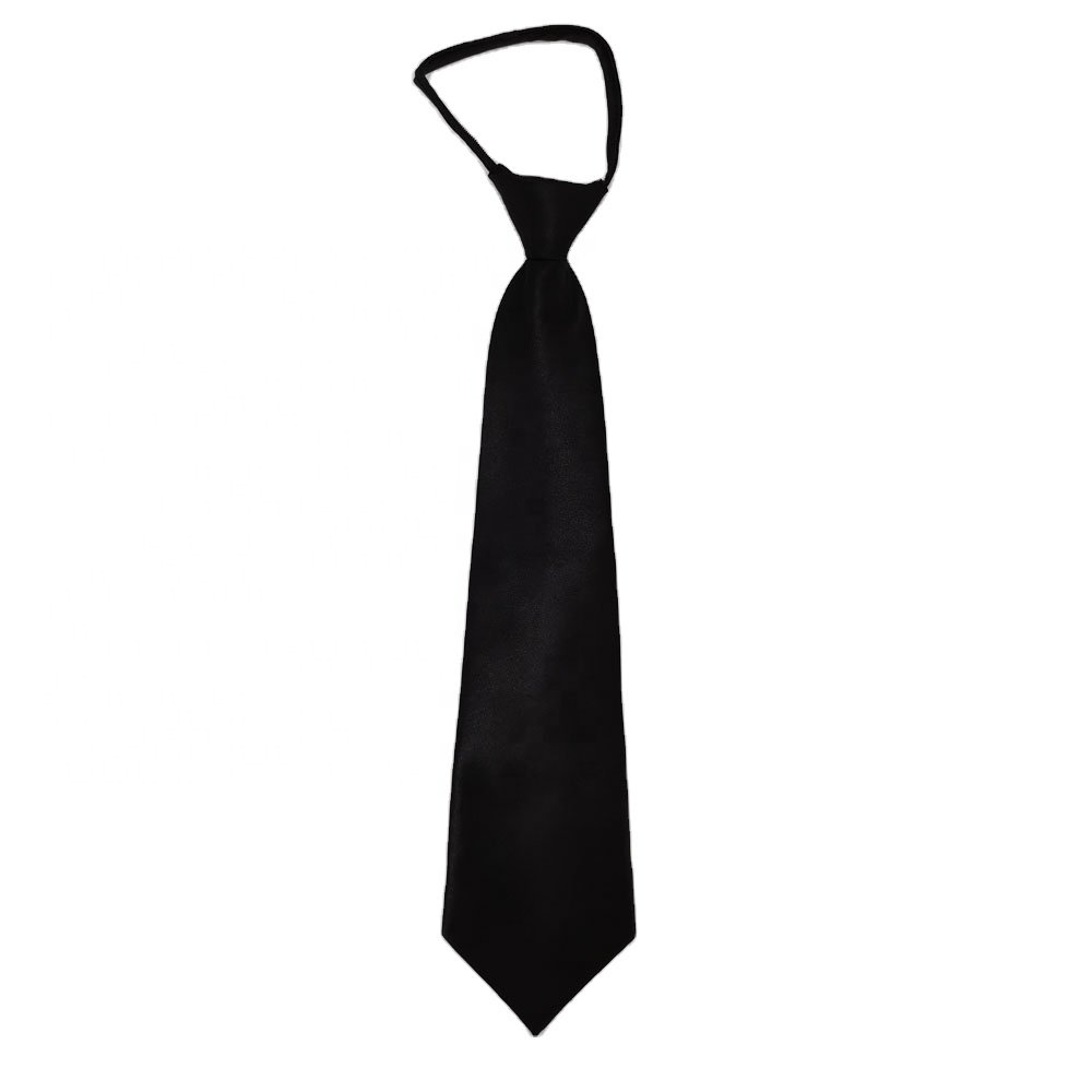 multicolor polyester adjustable tie with zipper on backside ties for men
