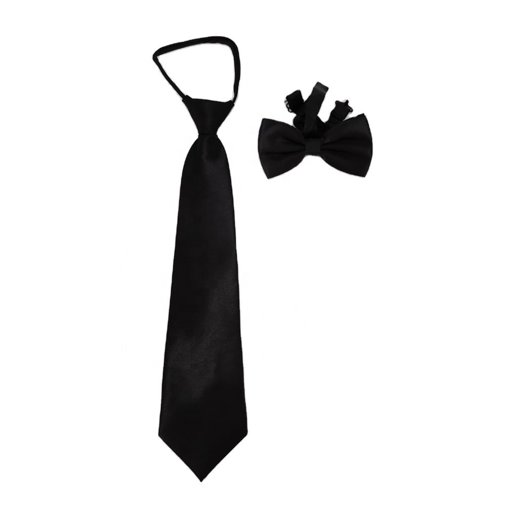 multicolor polyester adjustable tie with zipper on backside ties for men