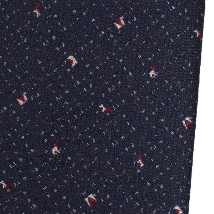 Basic Environmentally Friendly Fabric Navy Blue Necktie Bundles Mens Polka Dot Ties Men'S Silk Tie