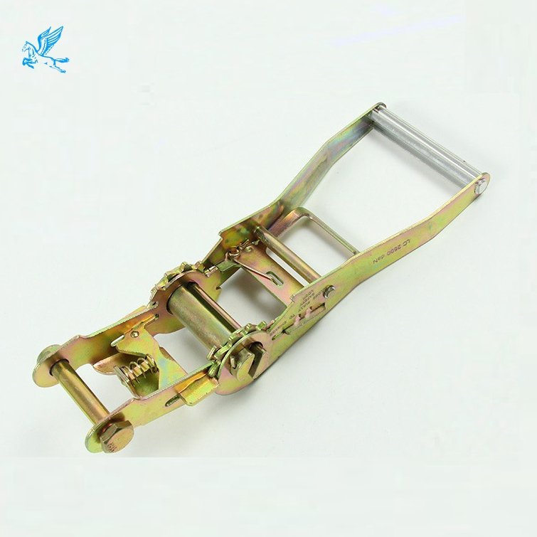 50mm 5T cargo lashing ratchet tie down ratchet buckle for lashing strap with rubber handle rubber cover