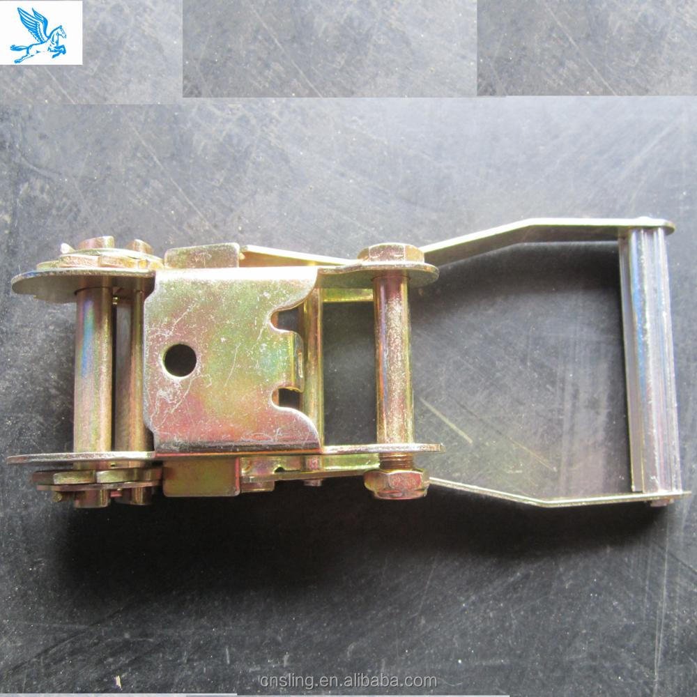 50mm 5T cargo lashing ratchet tie down ratchet buckle for lashing strap with rubber handle rubber cover