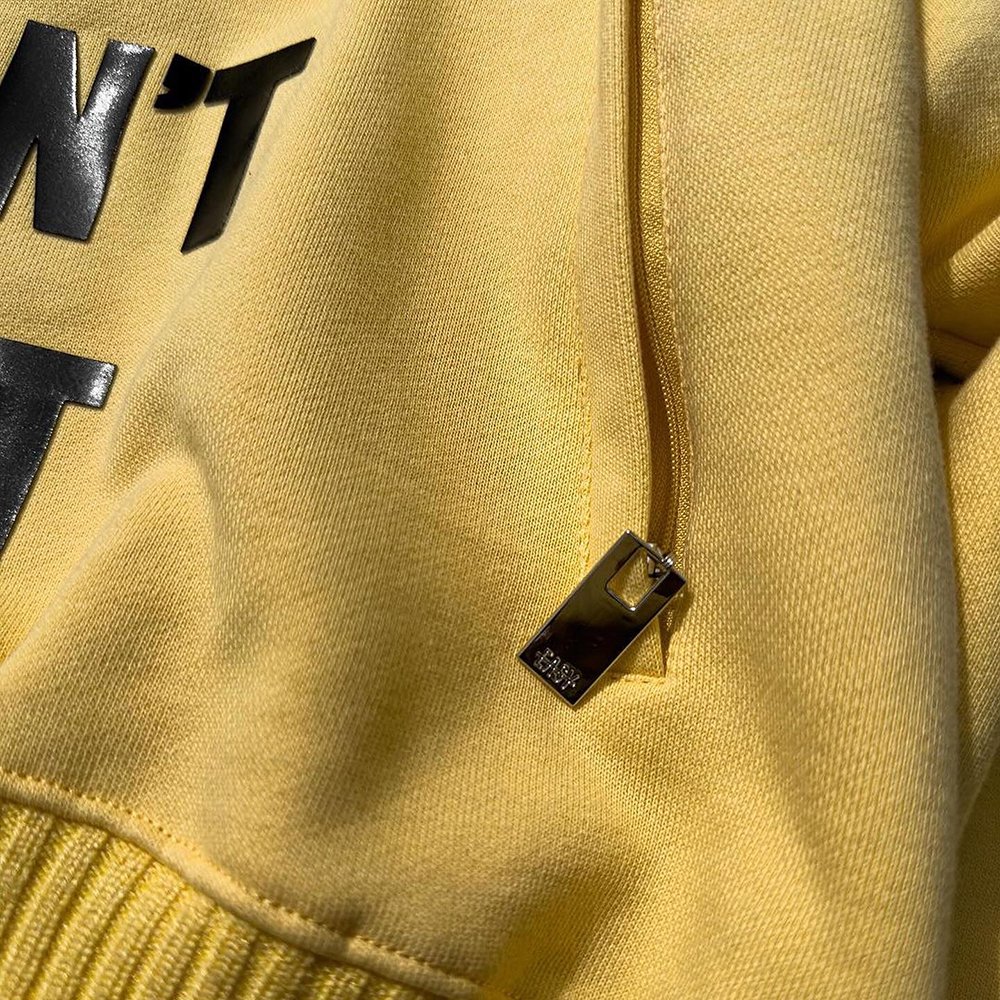 Huili New Trend Streetwear Thick Cotton Hoodies Custom Screen Printing Men Oversized Heavyweight Double Two Way Zip Up Hoodie