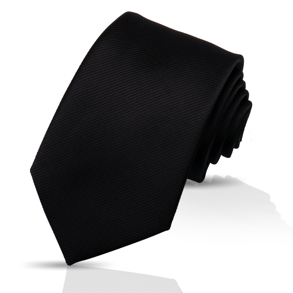 Slim 7.5cm Fashion Business Necktie Black Solid Color Neck Ties For Mens Striped Pink Blue Green Tie Gravatas For Party Wedding