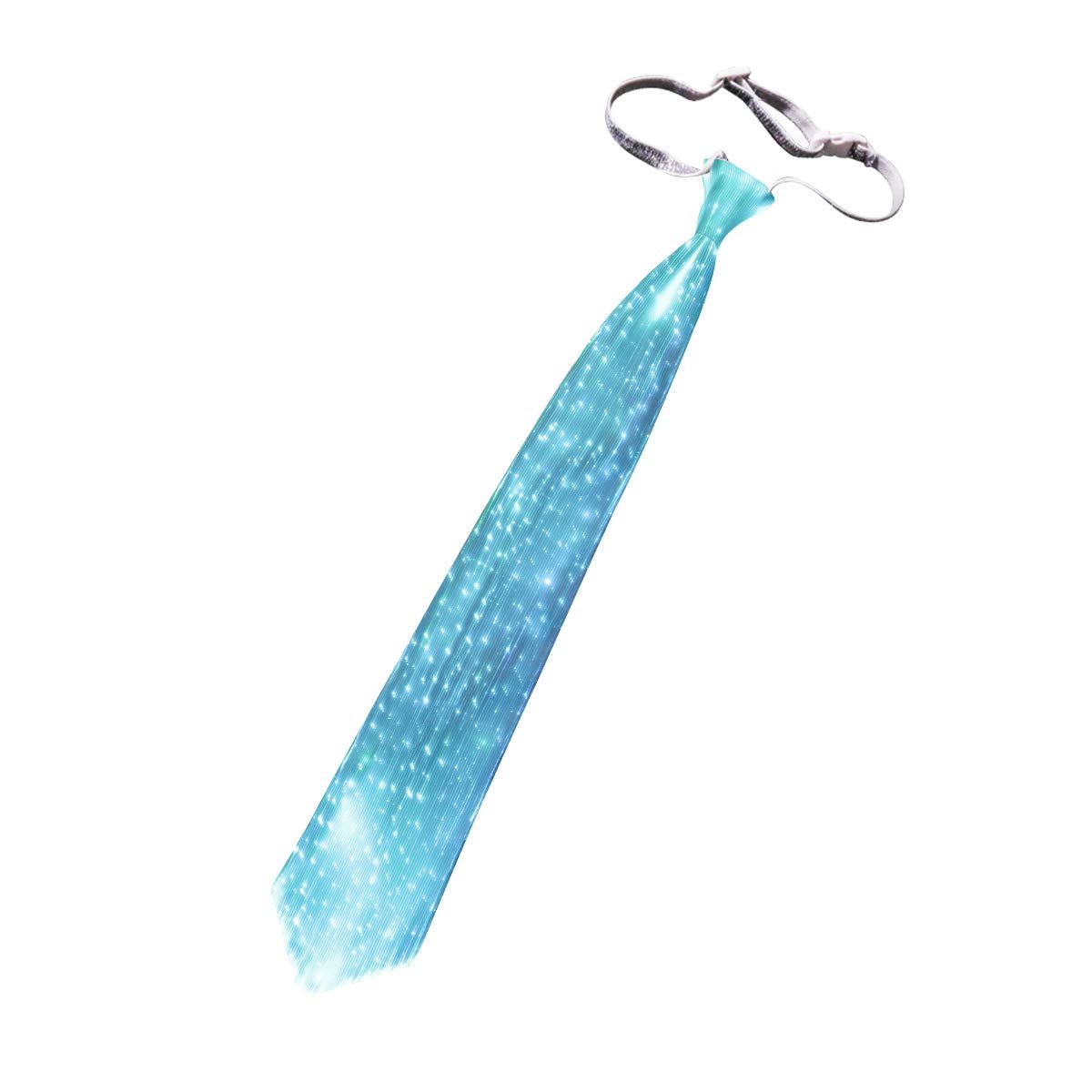 Flashing Festival Party Fashion Colorful Light Up Led Necktie USB Rechargeable Glow Necktie Fiber Optic Neck Tie