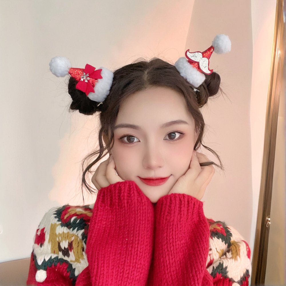 New Christmas Deer Horn Hairpin Headdress Adult and Children's Hair Accessories Holiday Decoration Clip