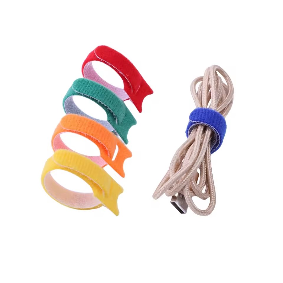 Velcroes elastic band custom Cable Tie Nylon Nylon fastener Hook and Loop Strap Cable Tie Cinch Strap Buckle Velcroes