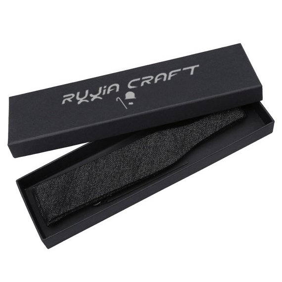 Custom High Quality 100% Micro Weave Polyester Pre-Tied Black Bowtie Self Tie Bow Ties And Solid Black Handkerchief Gift Box Set